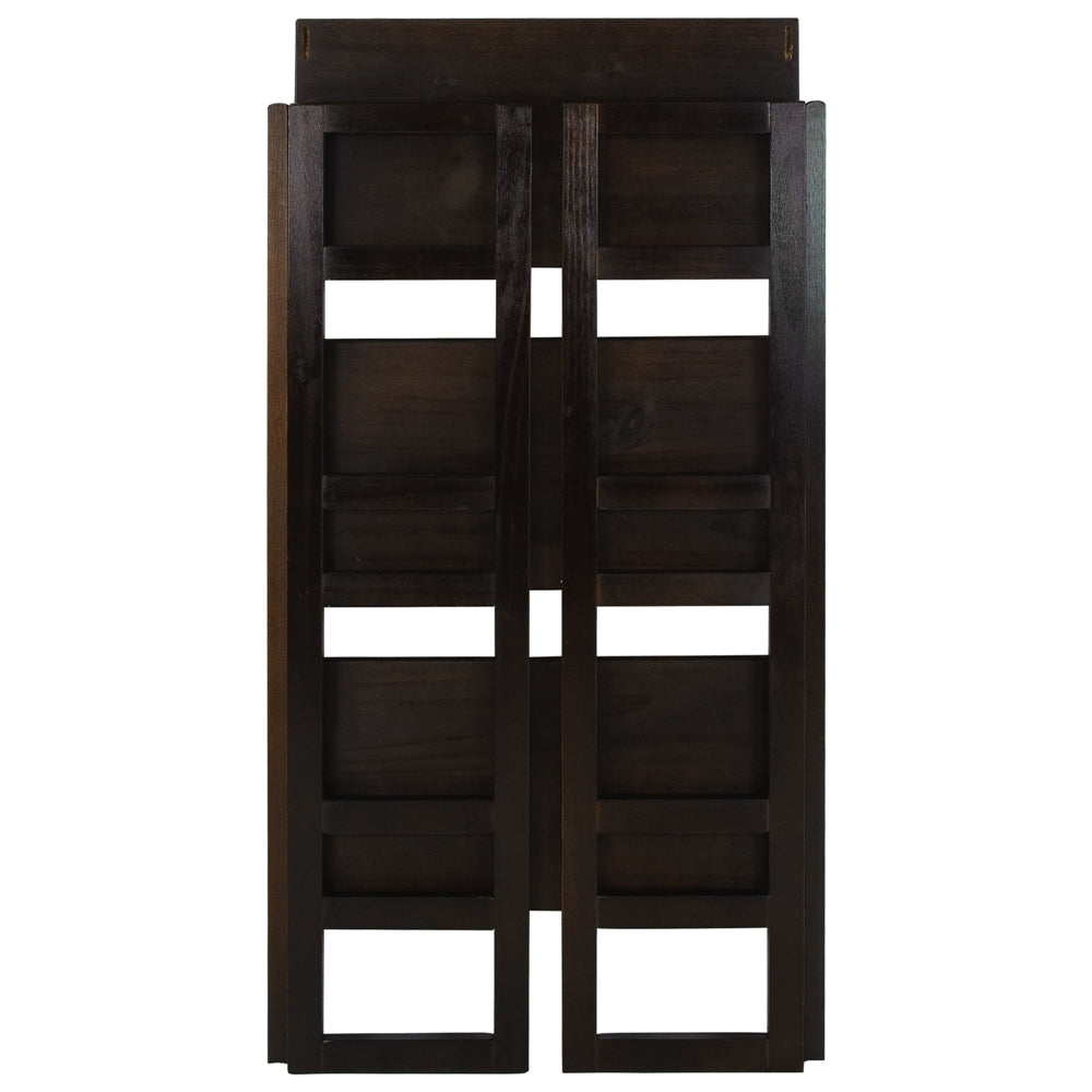 3-Shelf Folding Student Bookcase 20.75'' Wide-Espresso - Casual Home