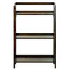 Stratford 3-Shelf Folding Bookcase-Warm Brown - Casual Home