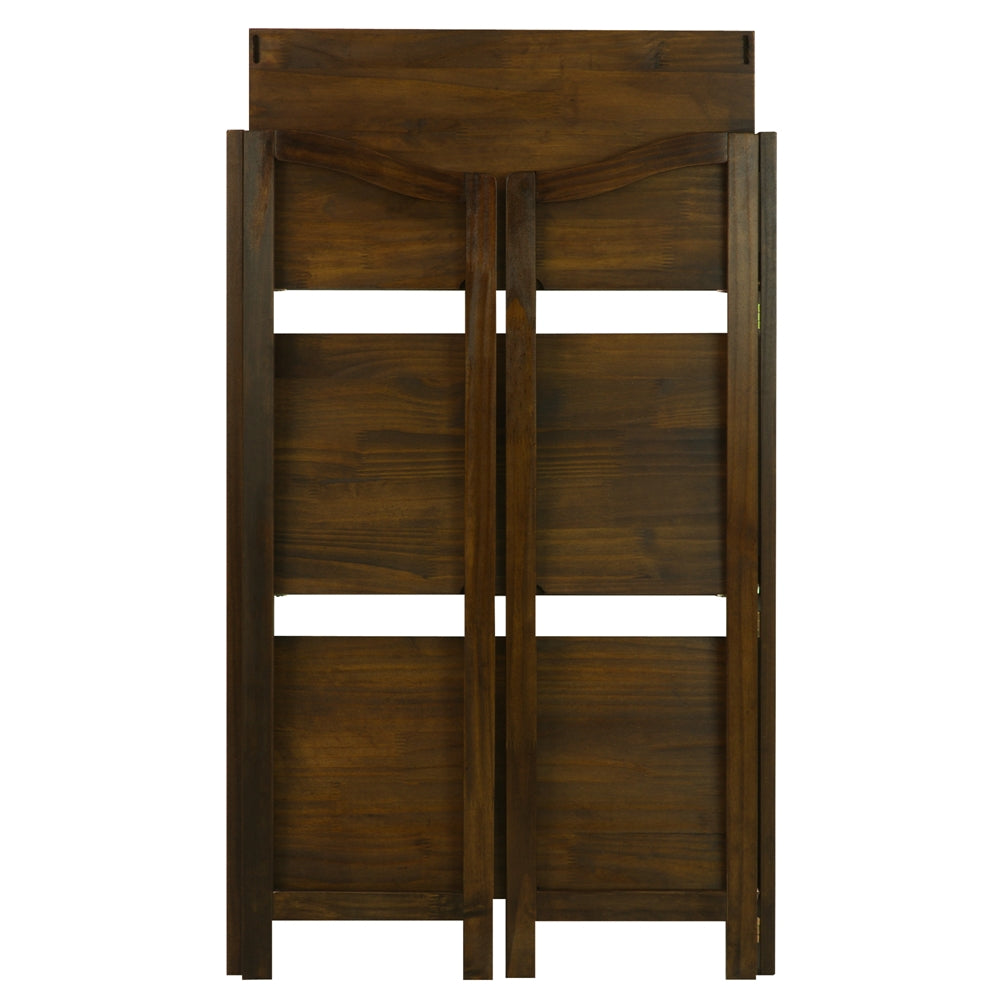 Stratford 3-Shelf Folding Bookcase-Warm Brown - Casual Home