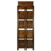 Stratford 5-Shelf Folding Bookcase-Warm Brown - Casual Home