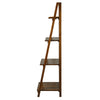 Manhasset Slatted 4-Shelf Folding Bookcase-Warm Brown - Casual Home