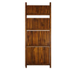 Manhasset Slatted 4-Shelf Folding Bookcase-Warm Brown - Casual Home