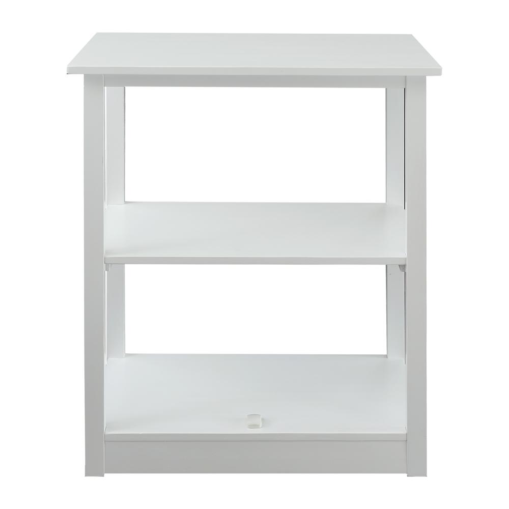 Adams 3-Shelf Bookcase with Concealed Sliding Track, Concealment Furniture - Casual Home