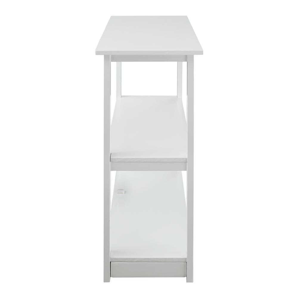 Adams 3-Shelf Bookcase with Concealed Sliding Track, Concealment Furniture - Casual Home