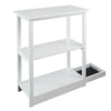 Adams 3-Shelf Bookcase with Concealed Sliding Track, Concealment Furniture - Casual Home