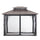 10 ft. x 12 ft. Black and Brown Steel Gazebo with 2-tier Hip Roof Hardtop - Sunjoy