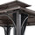 10 ft. x 12 ft. Black and Brown Steel Gazebo with 2-tier Hip Roof Hardtop - Sunjoy