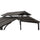 8x5 ftBrown Steel Frame 2-Tier BBQ Grill Gazebo with Ceiling Hook and Shelves - Sunjoy