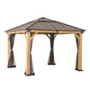 Universal Mosquito Netting for 11 ×11 ft Wood Framed Gazebos - Sunjoy