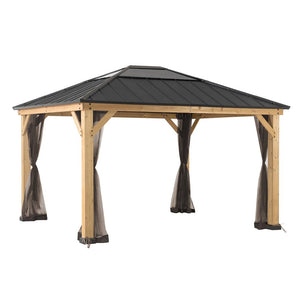 Universal Mosquito Netting for 13 × 15 ft Wood Framed Gazebos - Sunjoy