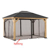 Universal Mosquito Netting for 13 × 15 ft Wood Framed Gazebos - Sunjoy