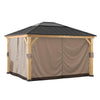 Universal Curtains and Mosquito Netting for 11 ×13 ft Wood Framed Gazebos - Sunjoy