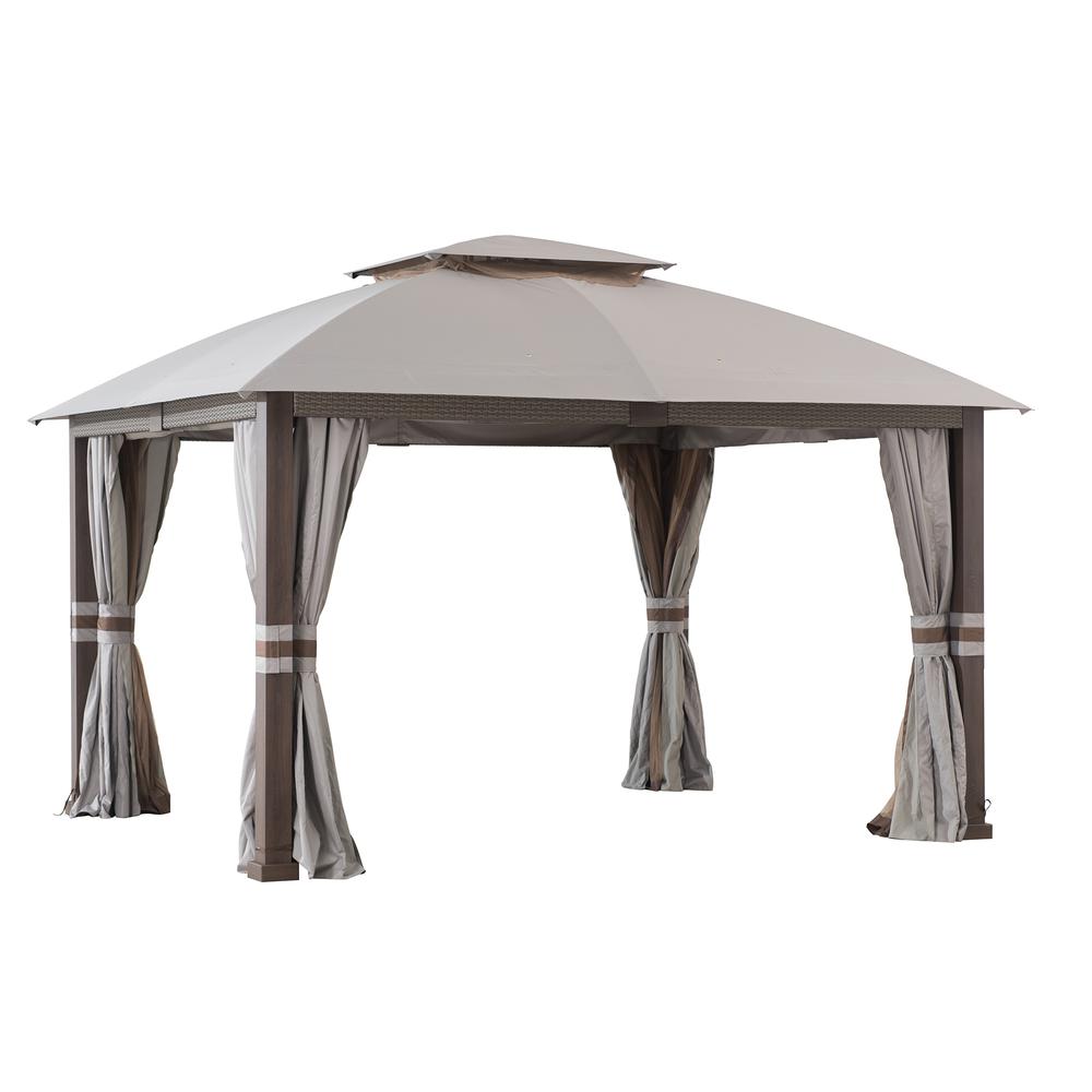 Fiona 11 ft. x 13 ft. 2-tier Patio Gazebo - Sunjoy