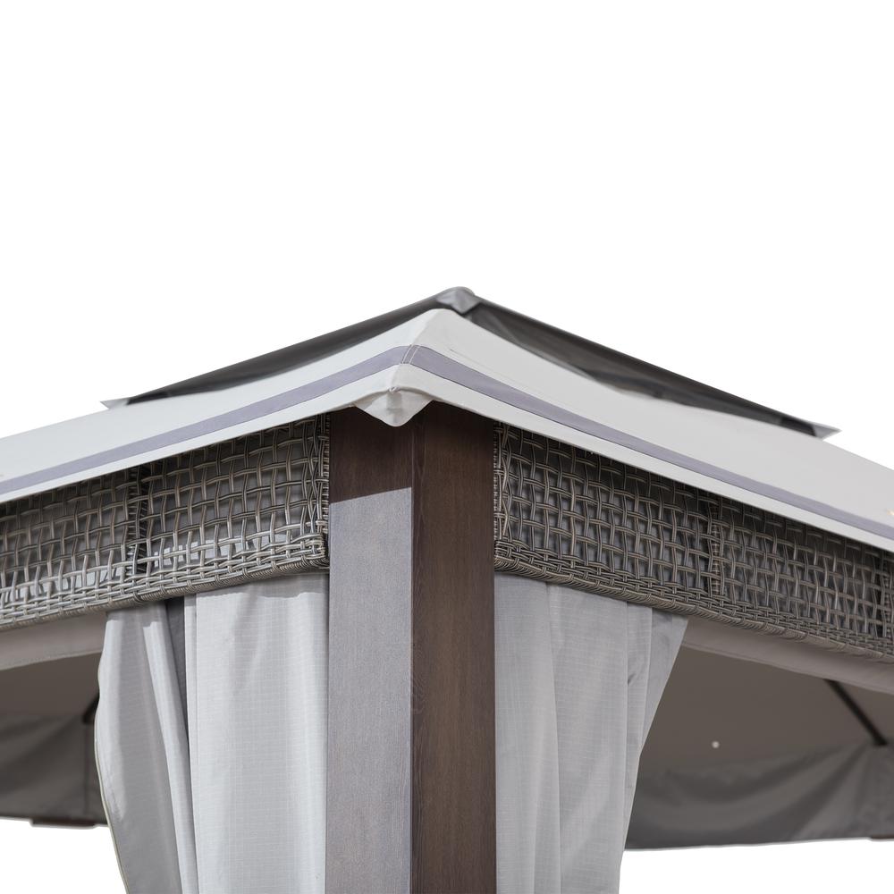 Fiona 11 ft. x 13 ft. 2-tier Patio Gazebo - Sunjoy