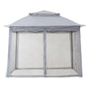 11 ft. x 11 ft. Gray Pop Up Portable Steel Gazebo - Sunjoy