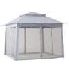 11 ft. x 11 ft. Gray Pop Up Portable Steel Gazebo - Sunjoy