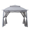 11 ft. x 11 ft. Gray Pop Up Portable Steel Gazebo - Sunjoy