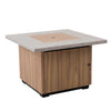 Sunjoy 38'' Outdoor Steel Propane Burning Fire Pit Table with Lid and Lava Rocks - Golden Bull Marketing