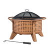 Sunjoy 30 in. Outdoor Wood-Burning Fire Pit - Golden Bull Marketing