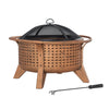 Sunjoy 30 in. Outdoor Wood-Burning Fire Pit - Golden Bull Marketing