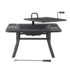 Grill Fire Pit for Outside, Outdoor Wood Burning Firepit - Sunjoy