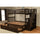Kelcie Twin-Full Bunk Bed Dark Chocolate-Trundle Bed - KODIAK