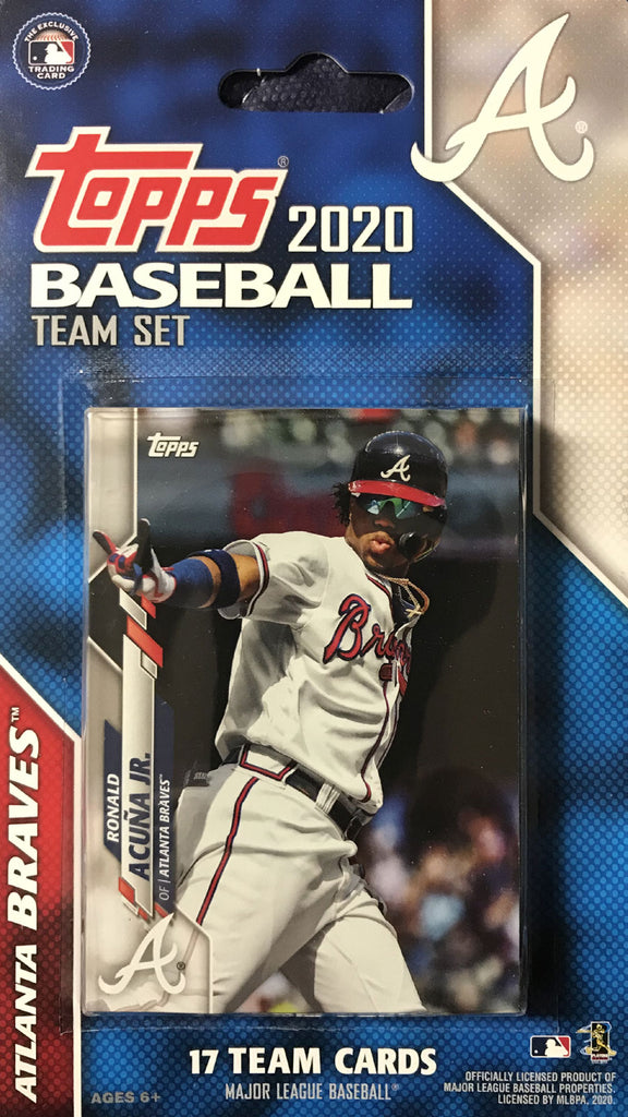 Topps Atlanta Braves 2020 Topps Baseball Factory Sealed Special Edition 17 Card Team Set with Ronald Acuna Jr and Ozzie Albies Plus