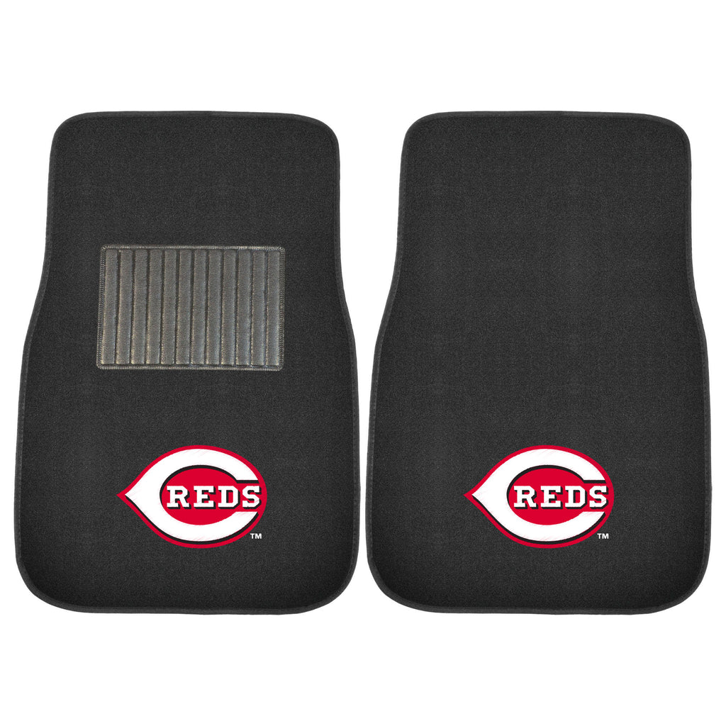 Fanmats - MLB - Cincinnati Reds 2-pc Embroidered Car Mat Set 17''x25.5''