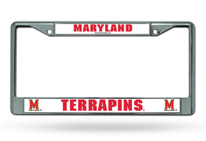 Maryland Terrapins License Plate Frame Chrome - Rico Industries