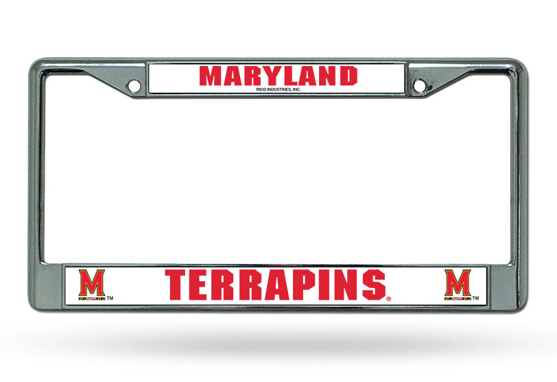 Maryland Terrapins License Plate Frame Chrome - Rico Industries