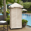 Palm Harbor Wicker Outdoor Storage Towel Valet - Crosley Furniture