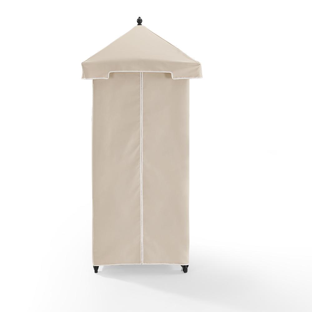 Palm Harbor Wicker Outdoor Storage Towel Valet - Crosley Furniture