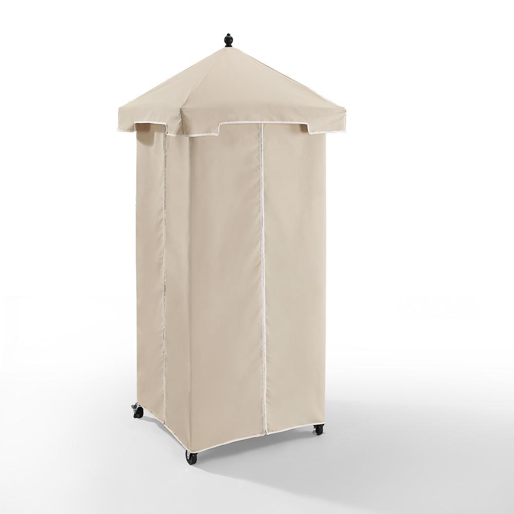 Palm Harbor Wicker Outdoor Storage Towel Valet - Crosley Furniture