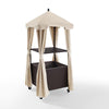 Palm Harbor Wicker Outdoor Storage Towel Valet - Crosley Furniture