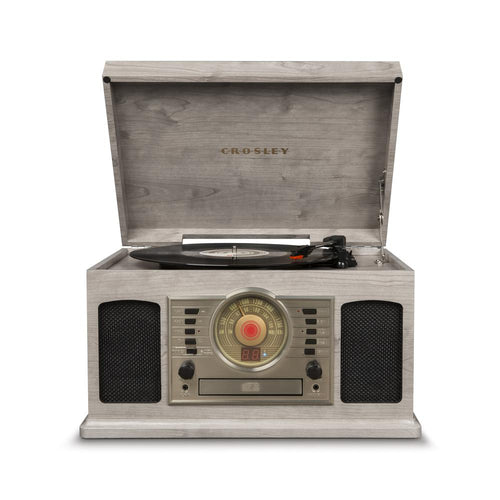 Mcqueen 8-In-1 Record Player In Gray - Crosley Furniture