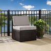 Palm Harbor Wicker Armless Outdoor Sectional Chair - Crosley Furniture