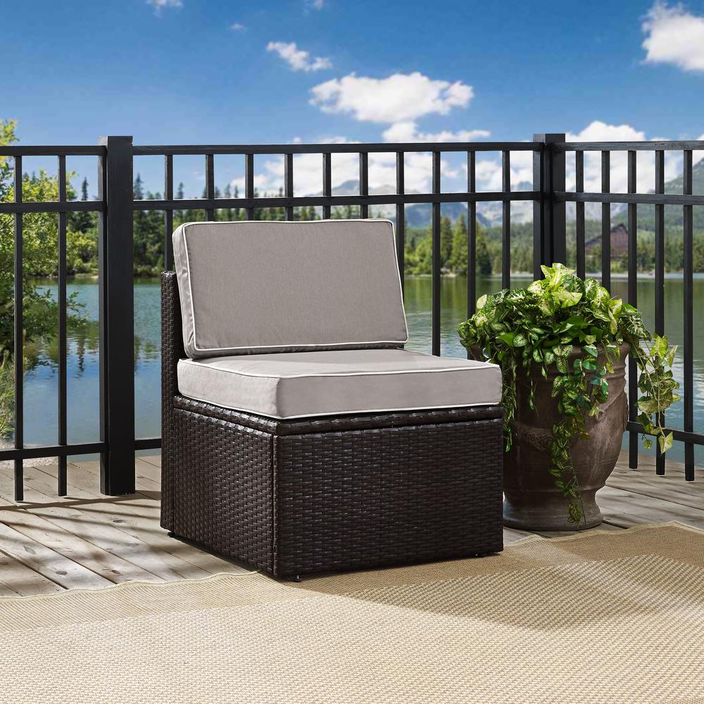 Palm Harbor Wicker Armless Outdoor Sectional Chair - Crosley Furniture