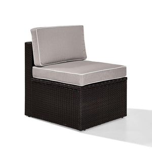 Palm Harbor Wicker Armless Outdoor Sectional Chair - Crosley Furniture