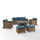 Bradenton 6Pc Wicker Outdoor Sofa Set W/ Fire Table - Crosley Furniture
