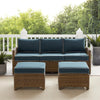Bradenton 3Pc Wicker Outdoor Sofa Patio Furniture Set - Crosley Furniture