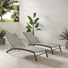 Weaver 2-Piece Outdoor Chaise Lounge Set - 2 Lounge Chairs - Crosley Furniture
