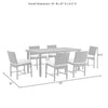 Bradenton 7Pc Outdoor Wicker Dining Set Sand/Weathered Brown - Dining Table & 6 Dining Chairs - Crosley