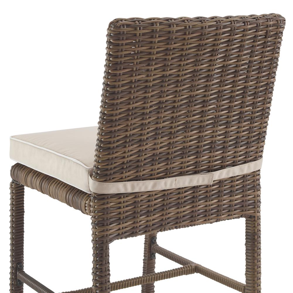 Bradenton 7Pc Outdoor Wicker Dining Set Sand/Weathered Brown - Dining Table & 6 Dining Chairs - Crosley