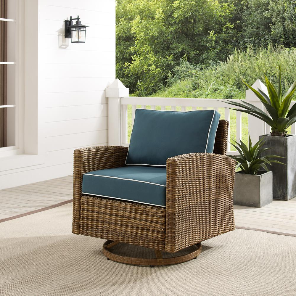 Bradenton Wicker Swivel Rocker Outdoor Chair - Crosley Furniture