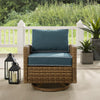 Bradenton Wicker Swivel Rocker Outdoor Chair - Crosley Furniture