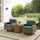 Bradenton 3Pc Wicker Swivel Rocker Outdoor Chair Set, Side Table & 2 Rockers - Crosley Furniture