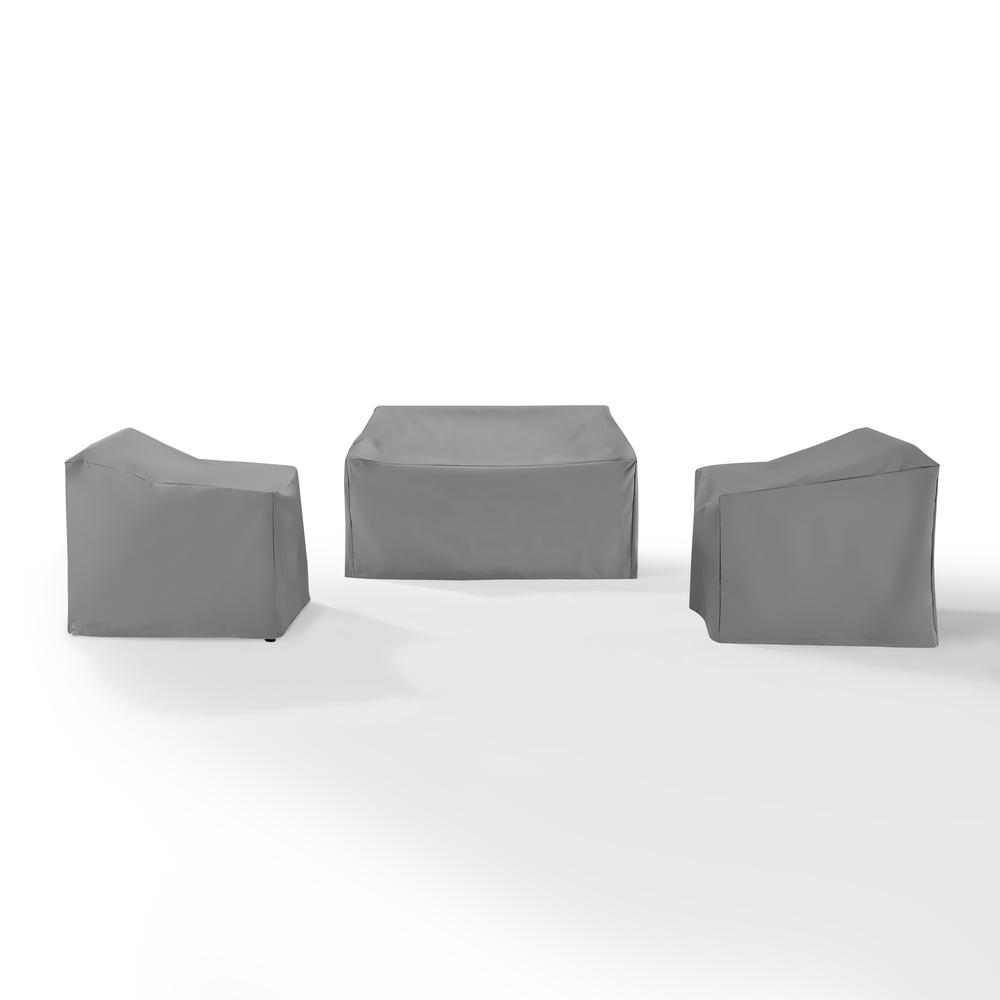 3Pc Outdoor Furniture Cover Set - Loveseat & 2 Chairs - Crosley Furniture