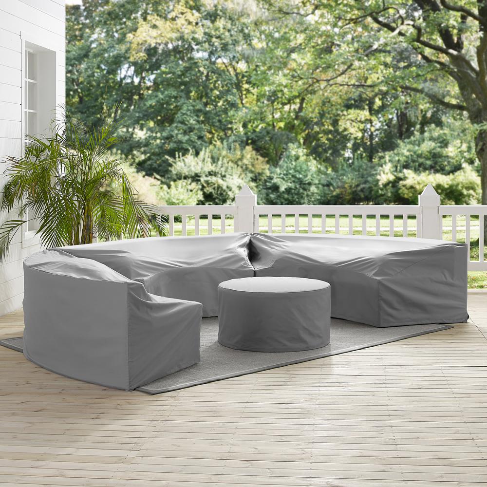 Catalina 4Pc Outdoor Furniture Cover Set - Crosley Furniture