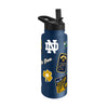 Notre Dame Fighting Irish Quencher Bottle 34oz Stainless Steel Dreamweave - Logo Brands