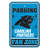 Carolina Panthers Sign 12x18 Plastic Fan Zone Parking Style -